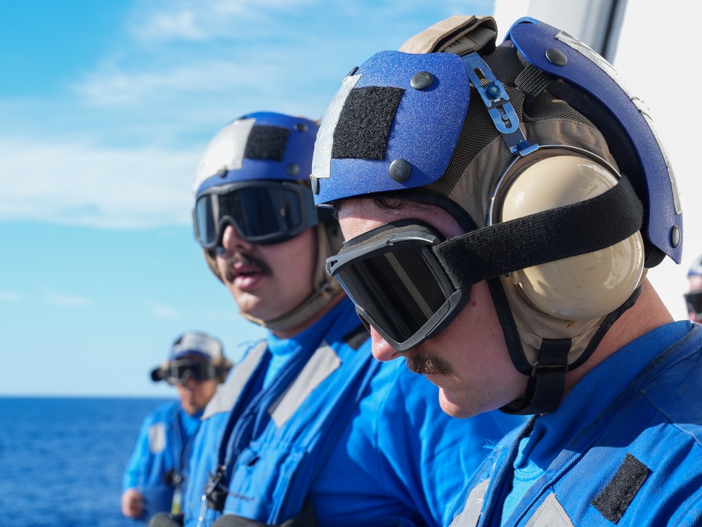 Coast Guard Cutter Midgett conducts helicopter operations