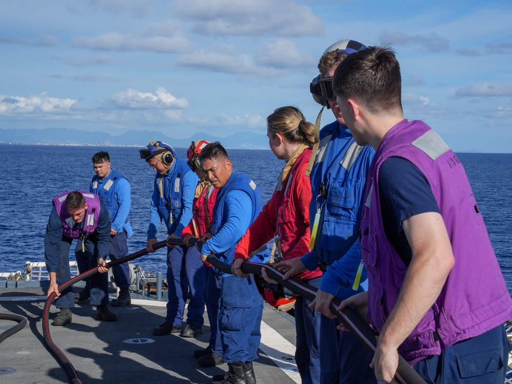 Coast Guard Cutter Midgett conducts helicopter operations