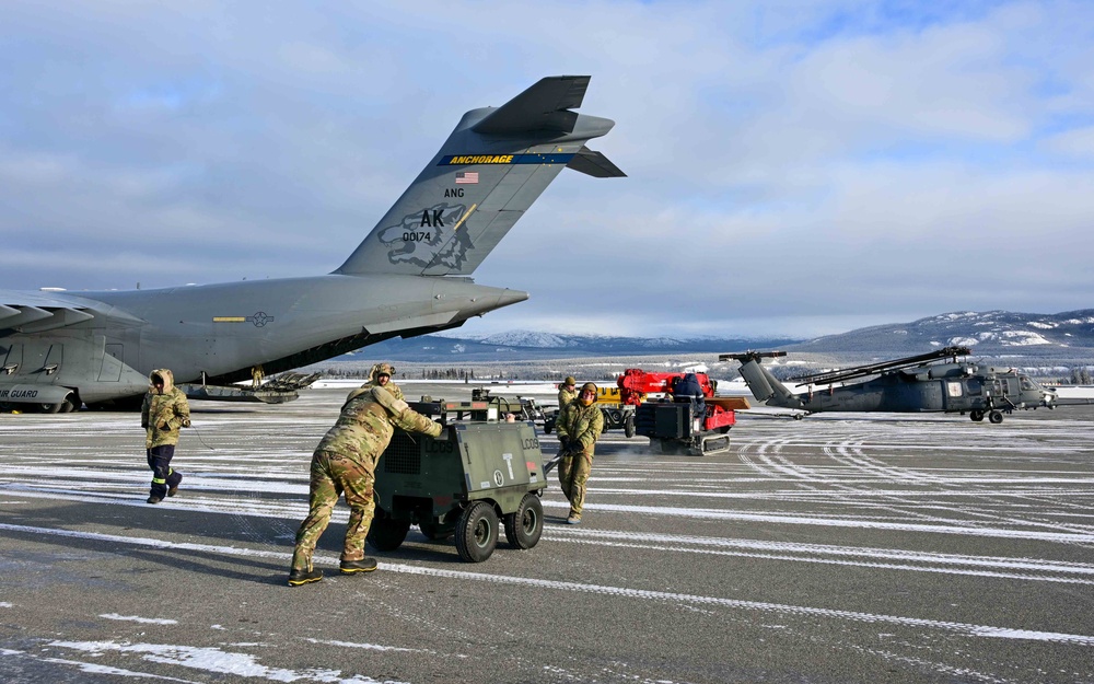 Rescue of 2 plane crash victims in Yukon Territory kicks off 176th Wing’s busy rescue week