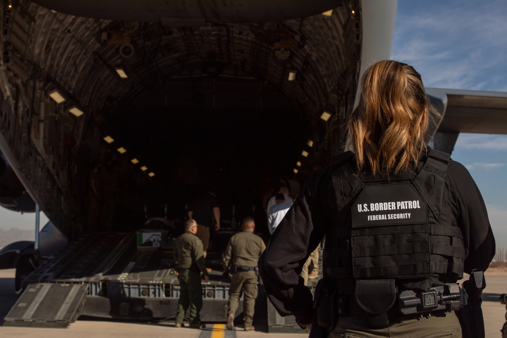 Deportation Flight from Fort Bliss