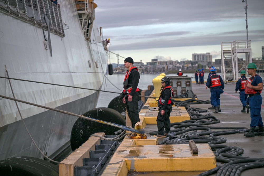 Coast Guard national security cutter returns to California from 130-day Bering Sea patrol