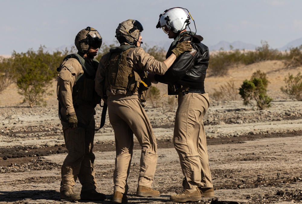 Marines with VMM-161 Conduct Day and Night Training