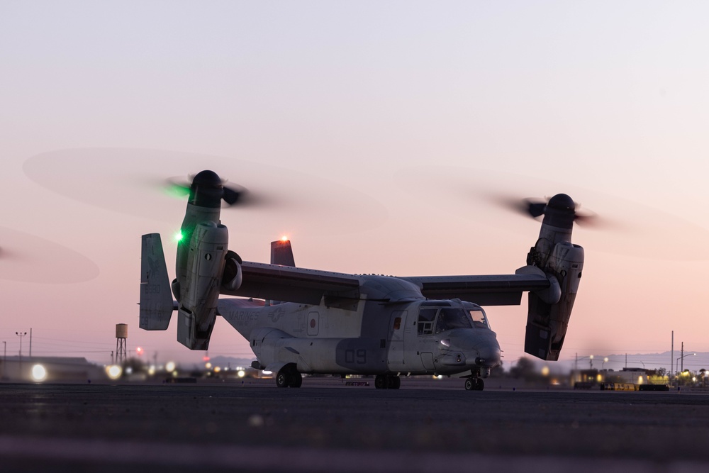 Marines with VMM-161 Conduct Day and Night Training