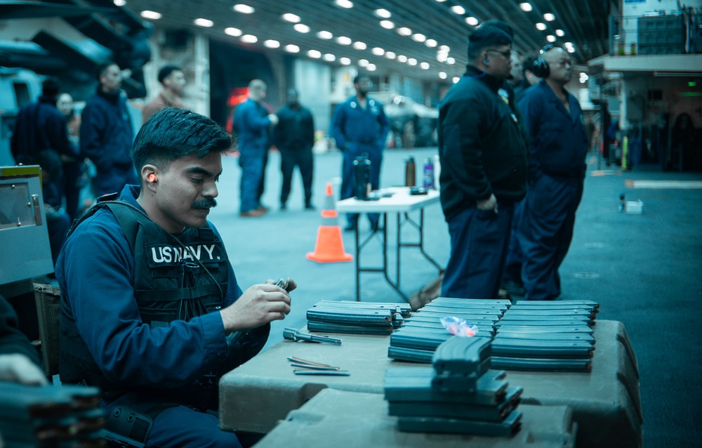 M4 Small Arms Qualification aboard USS America (LHA 6)