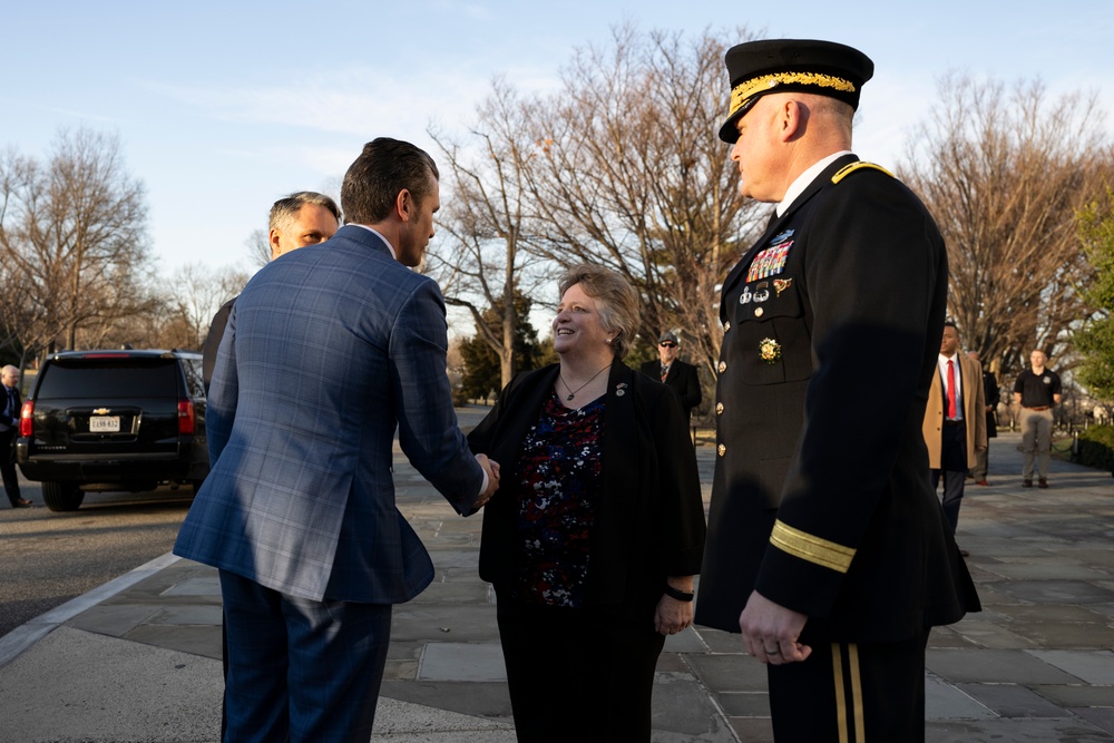 Australia’s Deputy Prime Minister Richard Marles Participates in an Armed Forces Full Honors Wreath-Laying Ceremony at the Tomb of the Unknown Soldier