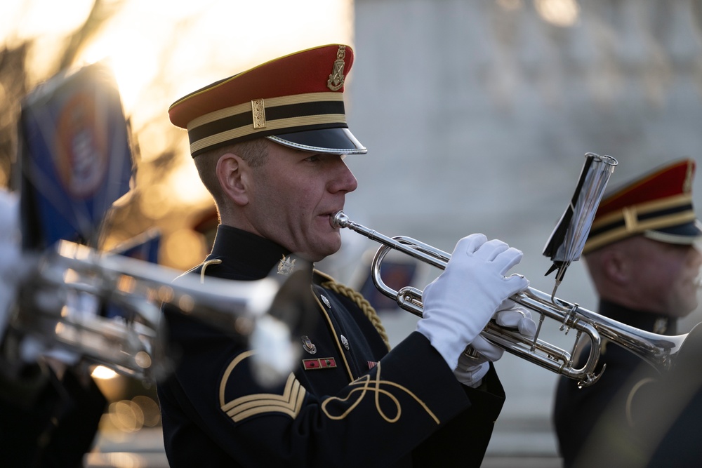 Australia’s Deputy Prime Minister Richard Marles Participates in an Armed Forces Full Honors Wreath-Laying Ceremony at the Tomb of the Unknown Soldier