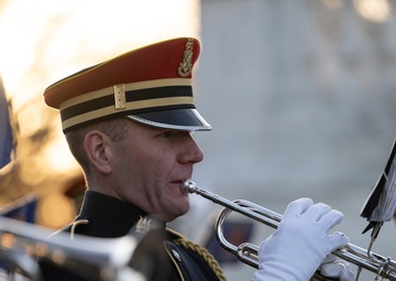 Australia’s Deputy Prime Minister Richard Marles Participates in an Armed Forces Full Honors Wreath-Laying Ceremony at the Tomb of the Unknown Soldier