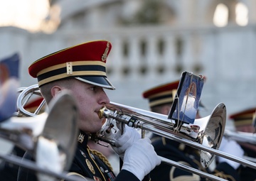 Australia’s Deputy Prime Minister Richard Marles Participates in an Armed Forces Full Honors Wreath-Laying Ceremony at the Tomb of the Unknown Soldier