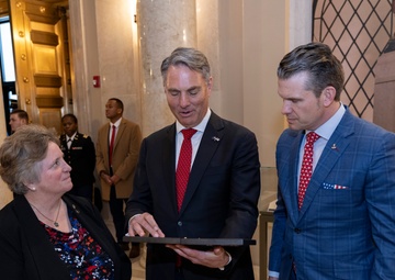 Australia’s Deputy Prime Minister Richard Marles Participates in an Armed Forces Full Honors Wreath-Laying Ceremony at the Tomb of the Unknown Soldier
