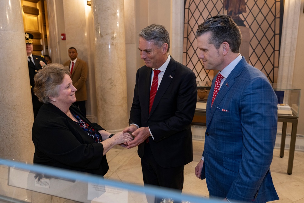 Australia’s Deputy Prime Minister Richard Marles Participates in an Armed Forces Full Honors Wreath-Laying Ceremony at the Tomb of the Unknown Soldier