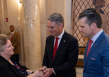 Australia’s Deputy Prime Minister Richard Marles Participates in an Armed Forces Full Honors Wreath-Laying Ceremony at the Tomb of the Unknown Soldier