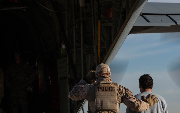 Deportation flight conducted at Fort Bliss