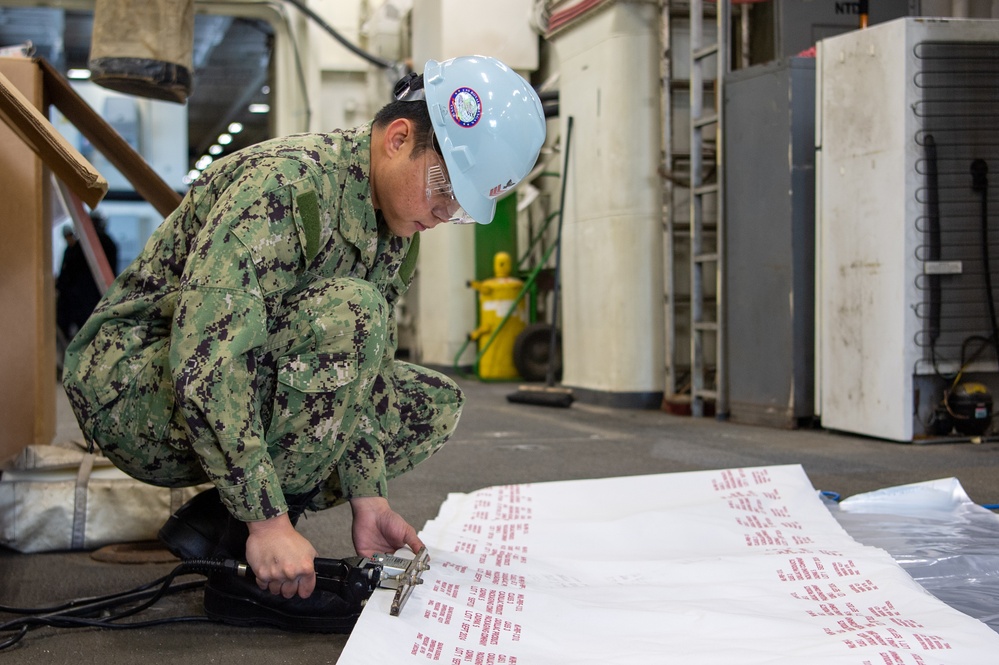 USS Ronald Reagan (CVN 76) prepares for DPIA