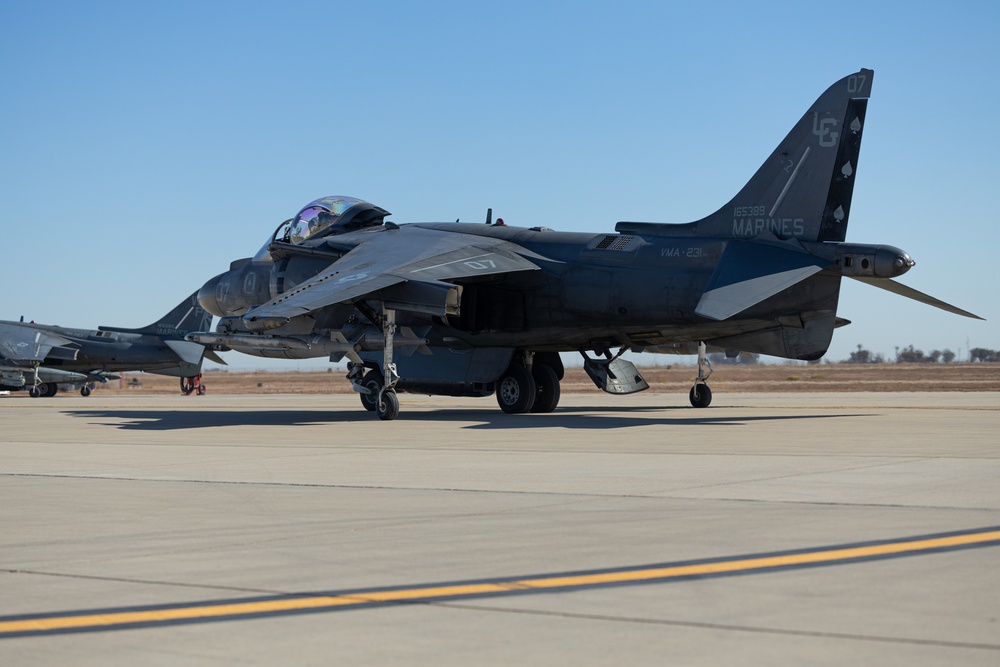 VMA-231 flight operations at NAF El Centro