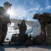 U.S. Air Force and Italian Air Commandos conduct medical training on a C-146A Wolfhound during Emerald Warrior 25.1