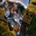 U.S. Air Force and Italian Air Commandos conduct medical training on a C-146A Wolfhound during Emerald Warrior 25.1