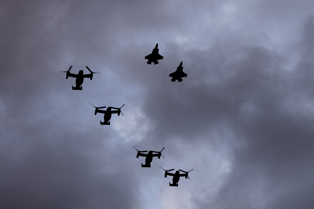 Super Bowl LIX Flyover Rehearsal