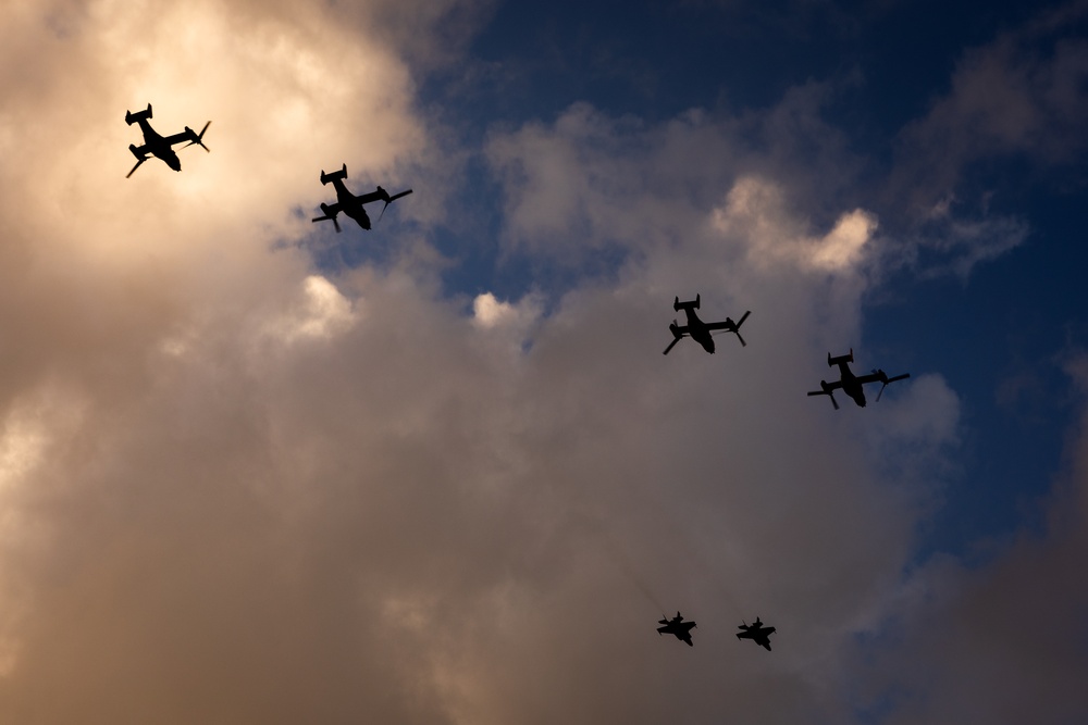 Super Bowl LIX Flyover Rehearsal