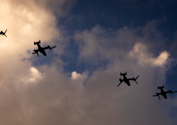 Super Bowl LIX Flyover Rehearsal
