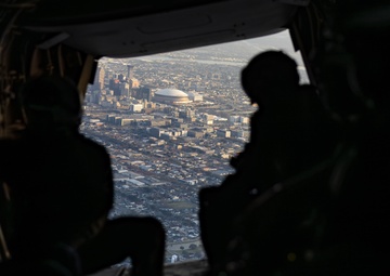 Super Bowl LIX Flyover Rehearsal