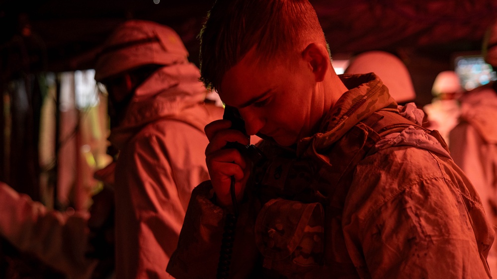 U.S. Army Noncommissioned Officer Completes a Communications Check