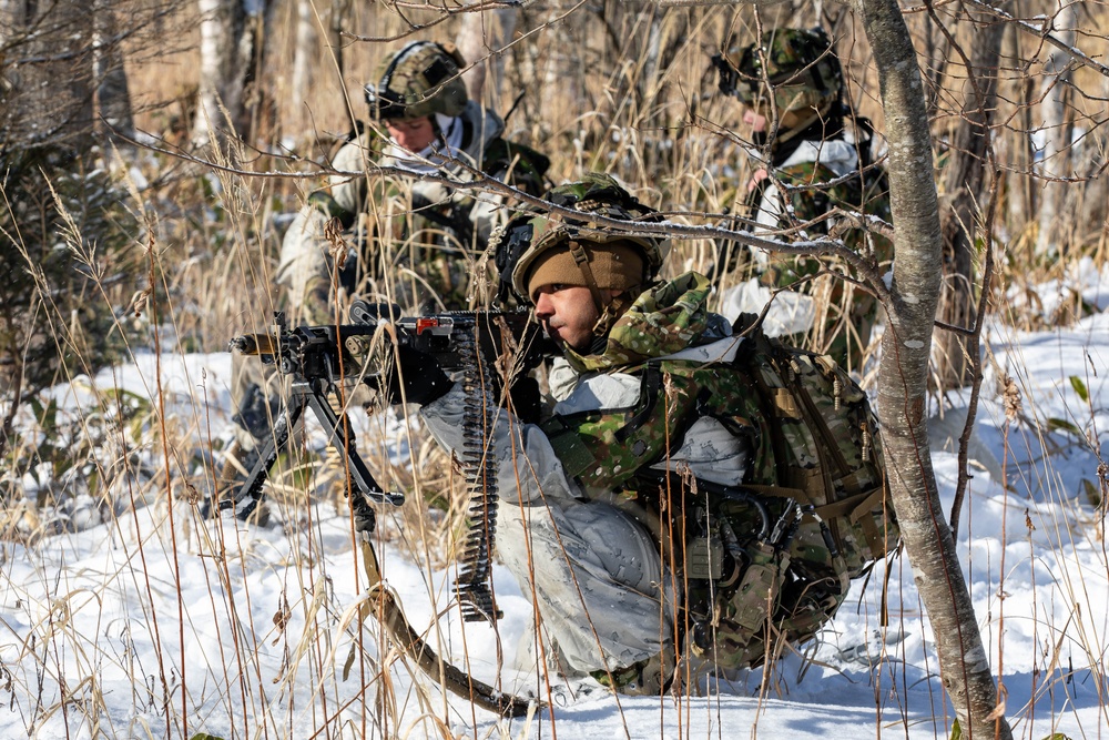 U.S. Soldier Returns Fire During North Wind 25