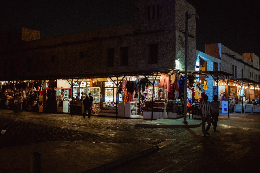 West Virginia, District of Columbia National Guard members tour the Souq, Waqif during cultural day