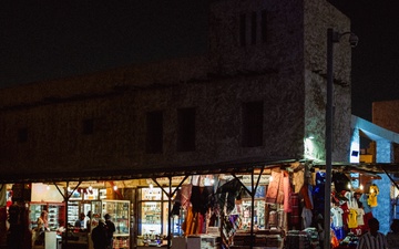 West Virginia, District of Columbia National Guard members tour the Souq, Waqif during cultural day