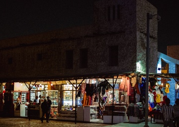 West Virginia, District of Columbia National Guard members tour the Souq, Waqif during cultural day