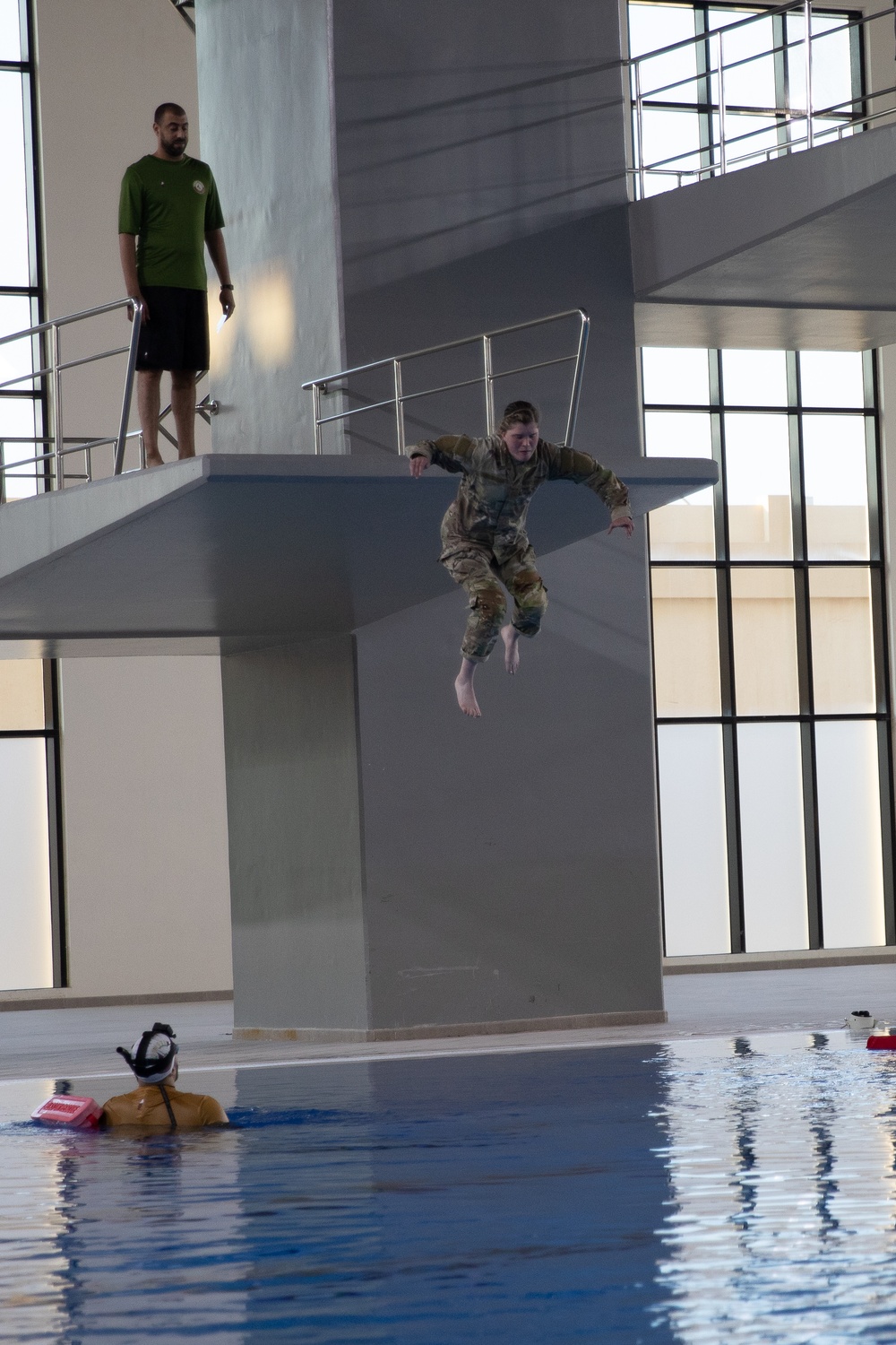 West Virginia, District of Columbia National Guard Members conduct swim event during the 2025 Best Warrior Competition