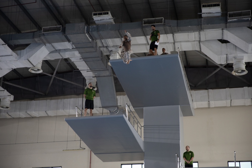 West Virginia, District of Columbia National Guard Members conduct swim event during the 2025 Best Warrior Competition