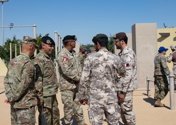 West Virginia, District of Columbia National Guard Members, and Qatar National Service Academy cadets complete mystery event during the 2025 Best Warrior Competition