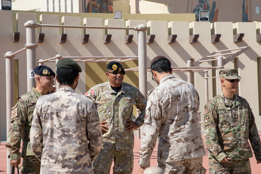 West Virginia, District of Columbia National Guard Members, and Qatar National Service Academy cadets complete mystery event during the 2025 Best Warrior Competition