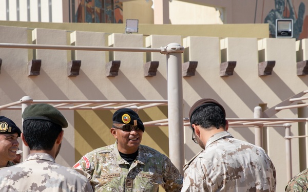 West Virginia, District of Columbia National Guard Members, and Qatar National Service Academy cadets complete mystery event during the 2025 Best Warrior Competition