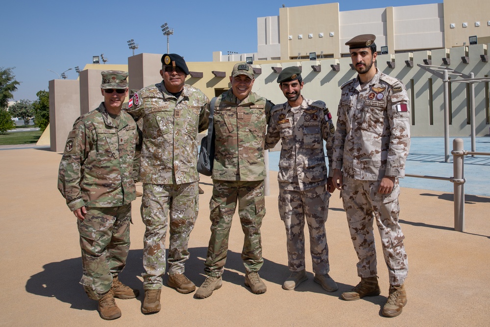 West Virginia, District of Columbia National Guard Members, and Qatar National Service Academy cadets complete mystery event during the 2025 Best Warrior Competition