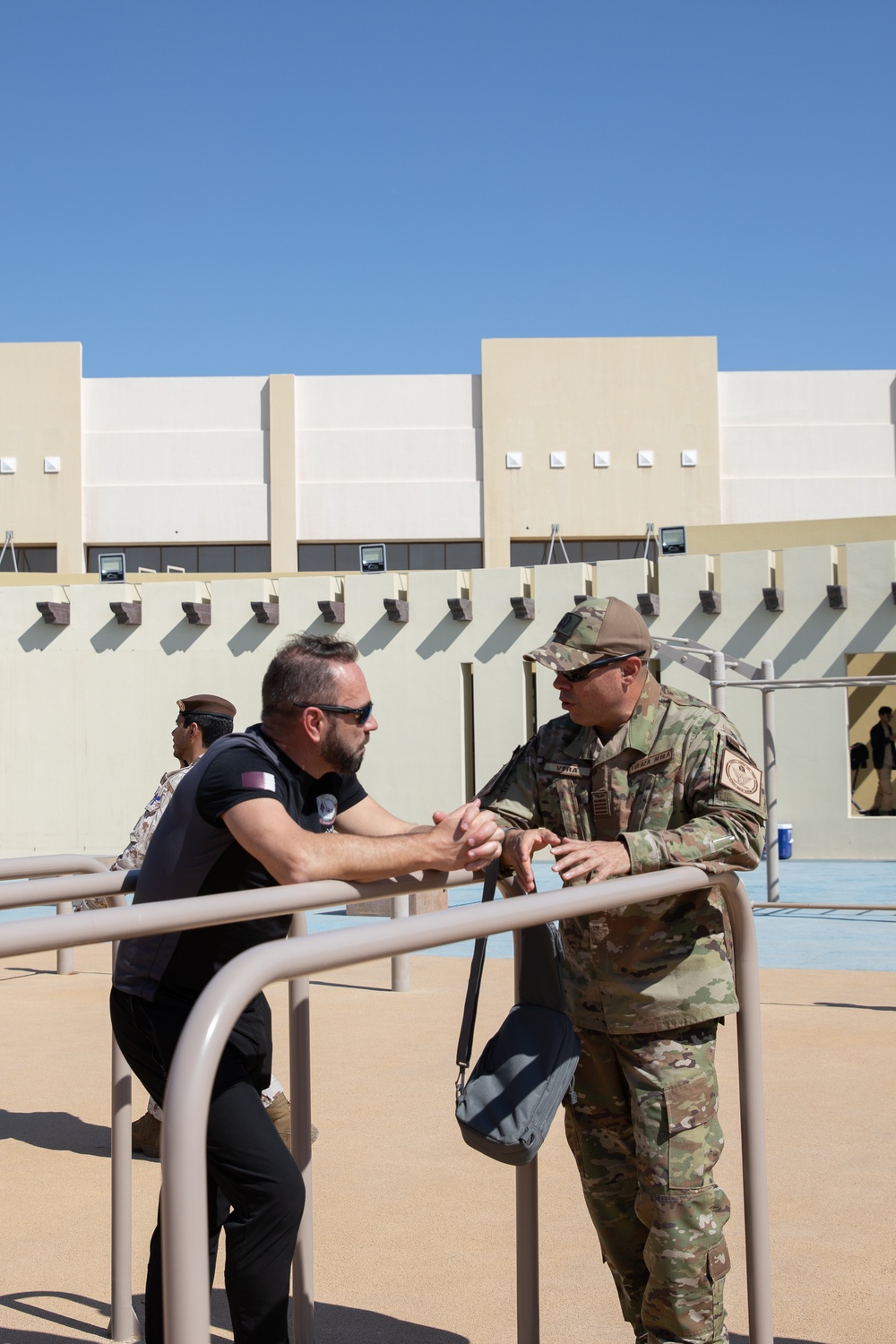 West Virginia, District of Columbia National Guard Members, and Qatar National Service Academy cadets complete mystery event during the 2025 Best Warrior Competition