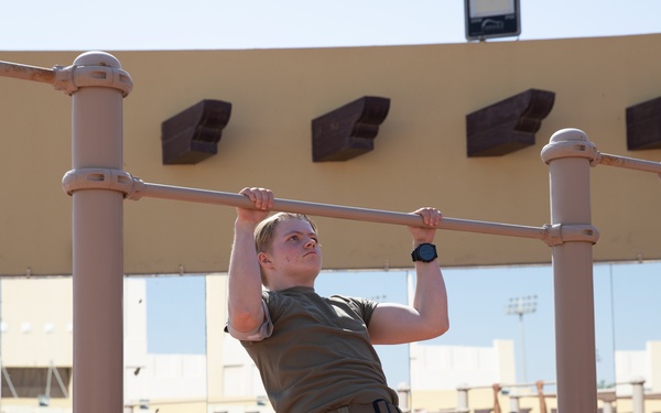 West Virginia, District of Columbia National Guard Members, and Qatar National Service Academy cadets complete mystery event during the 2025 Best Warrior Competition