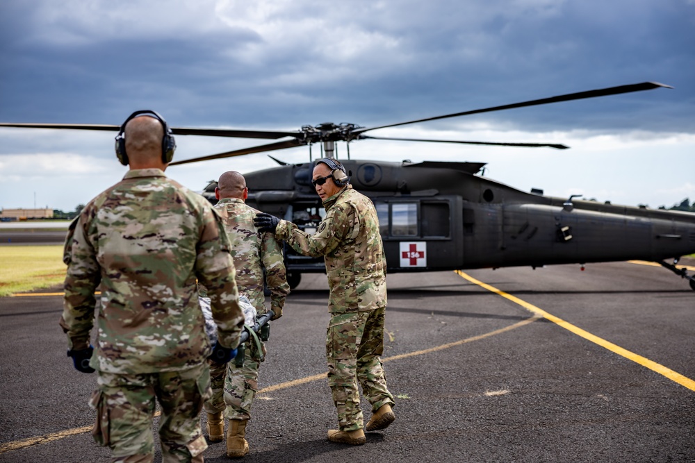 Hawaii Army National Guard Conduct Medevac Operations in NEXUS FORGE 2025