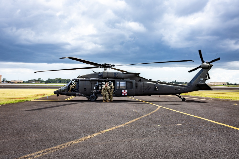 Hawaii Army National Guard Conduct Medevac Operations in NEXUS FORGE 2025