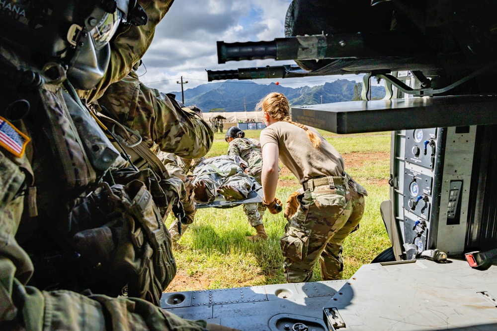 Hawaii Army National Guard Conduct Medevac Operations in NEXUS FORGE 2025