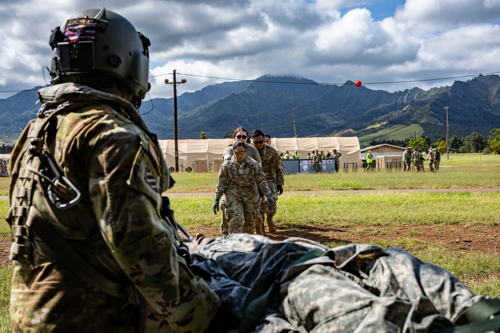 Hawaii Army National Guard Conduct Medevac Operations in NEXUS FORGE 2025