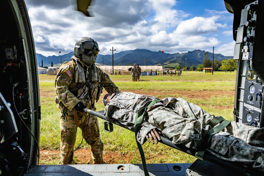 Hawaii Army National Guard Conduct Medevac Operations in NEXUS FORGE 2025