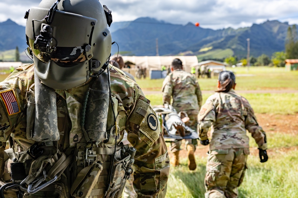 Hawaii Army National Guard Conduct Medevac Operations in NEXUS FORGE 2025