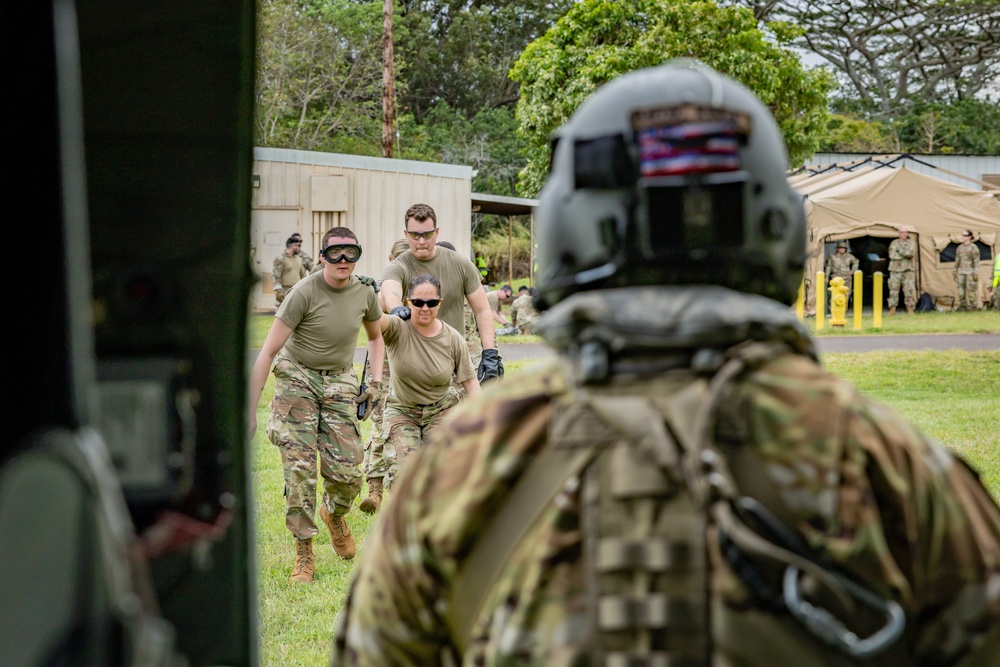 Hawaii Army National Guard Conduct Medevac Operations in NEXUS FORGE 2025