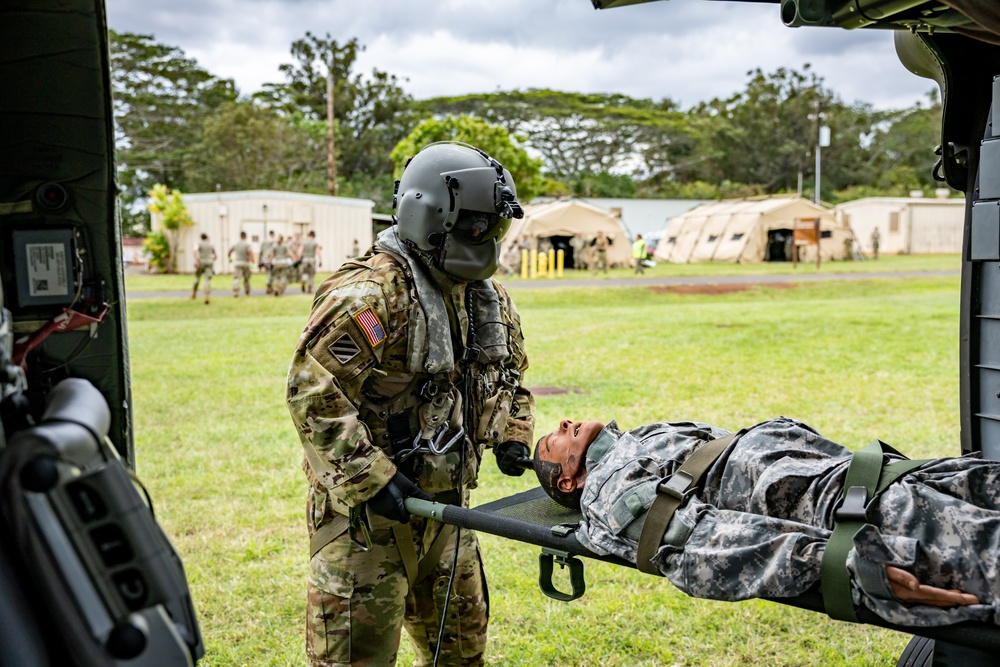 Hawaii Army National Guard Conduct Medevac Operations in NEXUS FORGE 2025