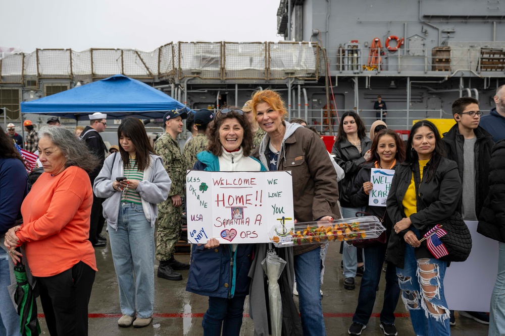 USS O’Kane Returns to Homeport from Deployment