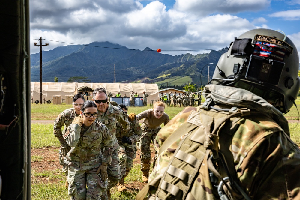 Hawaii Army National Guard Conduct Medevac Operations in NEXUS FORGE 2025