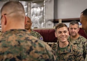 Admiral Alvin Holsey visits illegal aliens holding operations center at Naval Station Guantanamo Bay