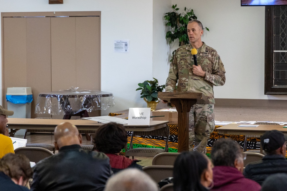 U.S. Army Corps of Engineers Leadership Engages Community at Fire Disaster Recovery Workshop