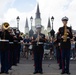 Marine Forces Reserve Band leads the Super Bowl LIX Parade